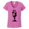 Ladies Heavy Cotton™ 100% Cotton V-Neck T-Shirt Thumbnail