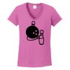 Ladies Heavy Cotton™ 100% Cotton V-Neck T-Shirt Thumbnail