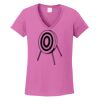 Ladies Heavy Cotton™ 100% Cotton V-Neck T-Shirt Thumbnail