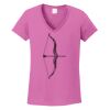 Ladies Heavy Cotton™ 100% Cotton V-Neck T-Shirt Thumbnail