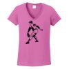 Ladies Heavy Cotton™ 100% Cotton V-Neck T-Shirt Thumbnail