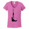 Ladies Heavy Cotton™ 100% Cotton V-Neck T-Shirt Thumbnail