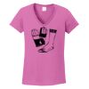 Ladies Heavy Cotton™ 100% Cotton V-Neck T-Shirt Thumbnail