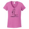 Ladies Heavy Cotton™ 100% Cotton V-Neck T-Shirt Thumbnail