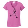 Ladies Heavy Cotton™ 100% Cotton V-Neck T-Shirt Thumbnail