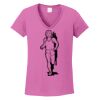 Ladies Heavy Cotton™ 100% Cotton V-Neck T-Shirt Thumbnail