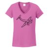 Ladies Heavy Cotton™ 100% Cotton V-Neck T-Shirt Thumbnail