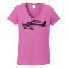 Ladies Heavy Cotton™ 100% Cotton V-Neck T-Shirt Thumbnail