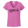 Ladies Heavy Cotton™ 100% Cotton V-Neck T-Shirt Thumbnail