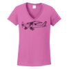 Ladies Heavy Cotton™ 100% Cotton V-Neck T-Shirt Thumbnail