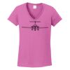 Ladies Heavy Cotton™ 100% Cotton V-Neck T-Shirt Thumbnail