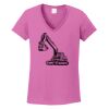Ladies Heavy Cotton™ 100% Cotton V-Neck T-Shirt Thumbnail