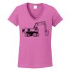 Ladies Heavy Cotton™ 100% Cotton V-Neck T-Shirt Thumbnail