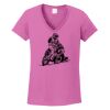Ladies Heavy Cotton™ 100% Cotton V-Neck T-Shirt Thumbnail