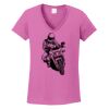 Ladies Heavy Cotton™ 100% Cotton V-Neck T-Shirt Thumbnail