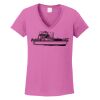 Ladies Heavy Cotton™ 100% Cotton V-Neck T-Shirt Thumbnail