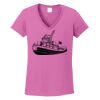 Ladies Heavy Cotton™ 100% Cotton V-Neck T-Shirt Thumbnail