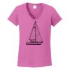 Ladies Heavy Cotton™ 100% Cotton V-Neck T-Shirt Thumbnail