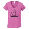 Ladies Heavy Cotton™ 100% Cotton V-Neck T-Shirt Thumbnail