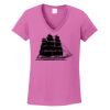 Ladies Heavy Cotton™ 100% Cotton V-Neck T-Shirt Thumbnail