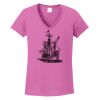 Ladies Heavy Cotton™ 100% Cotton V-Neck T-Shirt Thumbnail