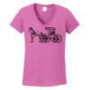 Ladies Heavy Cotton™ 100% Cotton V-Neck T-Shirt Thumbnail