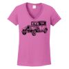 Ladies Heavy Cotton™ 100% Cotton V-Neck T-Shirt Thumbnail