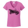 Ladies Heavy Cotton™ 100% Cotton V-Neck T-Shirt Thumbnail