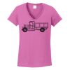 Ladies Heavy Cotton™ 100% Cotton V-Neck T-Shirt Thumbnail