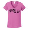 Ladies Heavy Cotton™ 100% Cotton V-Neck T-Shirt Thumbnail