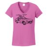 Ladies Heavy Cotton™ 100% Cotton V-Neck T-Shirt Thumbnail