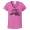 Ladies Heavy Cotton™ 100% Cotton V-Neck T-Shirt Thumbnail