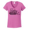 Ladies Heavy Cotton™ 100% Cotton V-Neck T-Shirt Thumbnail