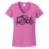 Ladies Heavy Cotton™ 100% Cotton V-Neck T-Shirt Thumbnail