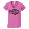 Ladies Heavy Cotton™ 100% Cotton V-Neck T-Shirt Thumbnail