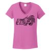 Ladies Heavy Cotton™ 100% Cotton V-Neck T-Shirt Thumbnail