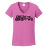 Ladies Heavy Cotton™ 100% Cotton V-Neck T-Shirt Thumbnail