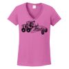 Ladies Heavy Cotton™ 100% Cotton V-Neck T-Shirt Thumbnail