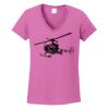 Ladies Heavy Cotton™ 100% Cotton V-Neck T-Shirt Thumbnail