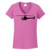 Ladies Heavy Cotton™ 100% Cotton V-Neck T-Shirt Thumbnail
