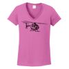 Ladies Heavy Cotton™ 100% Cotton V-Neck T-Shirt Thumbnail