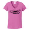 Ladies Heavy Cotton™ 100% Cotton V-Neck T-Shirt Thumbnail