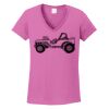Ladies Heavy Cotton™ 100% Cotton V-Neck T-Shirt Thumbnail
