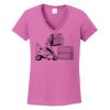 Ladies Heavy Cotton™ 100% Cotton V-Neck T-Shirt Thumbnail