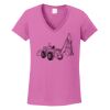Ladies Heavy Cotton™ 100% Cotton V-Neck T-Shirt Thumbnail