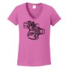 Ladies Heavy Cotton™ 100% Cotton V-Neck T-Shirt Thumbnail