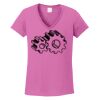 Ladies Heavy Cotton™ 100% Cotton V-Neck T-Shirt Thumbnail