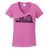 Ladies Heavy Cotton™ 100% Cotton V-Neck T-Shirt Thumbnail
