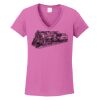 Ladies Heavy Cotton™ 100% Cotton V-Neck T-Shirt Thumbnail