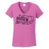 Ladies Heavy Cotton™ 100% Cotton V-Neck T-Shirt Thumbnail